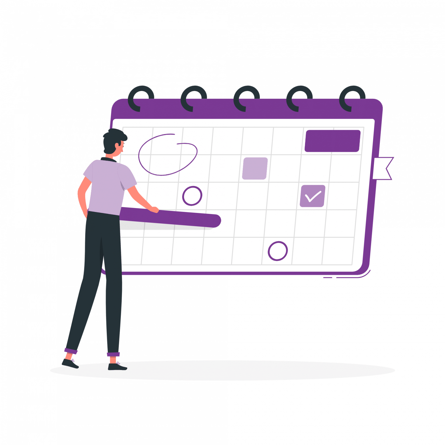Scheduling request. Рисунок с проработкой всех планов. Schedule illustration